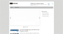 Desktop Screenshot of directoriotelefonicohispano.com
